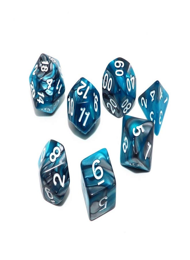CREEBUY DND Dice Set, 6Pack 7 Die Polyhedral D&D Dice Sets with D20 D12 D10 D% D8 D6 D4 Compatible with Dungeons and Dragons Role Playing Games RPG MTG Table Games (42 Pieces) - Image 5